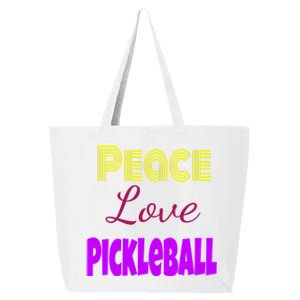 Peace Love Pickleball 25L Jumbo Tote