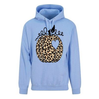 Pumpkin Leopard Print  Cute Thanksgiving Halloween Fall  Unisex Surf Hoodie