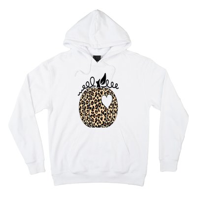 Pumpkin Leopard Print  Cute Thanksgiving Halloween Fall  Hoodie