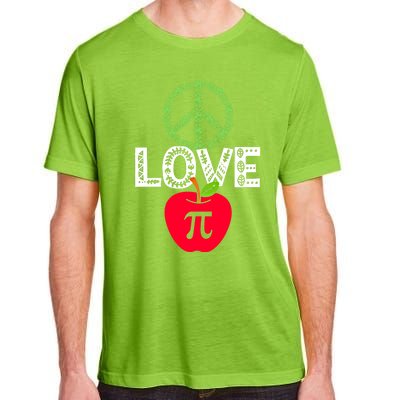 Peace Love Pi Day Outfit Shamrock Lucky Teachers And Students Funny Gift Adult ChromaSoft Performance T-Shirt