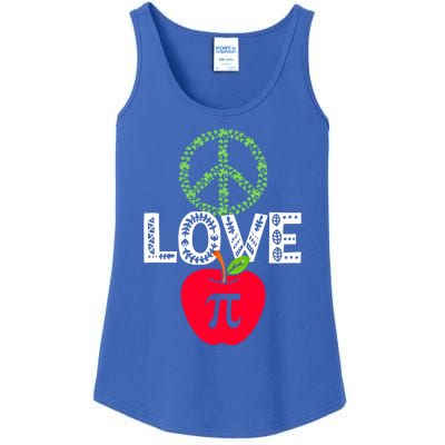 Peace Love Pi Day Outfit Shamrock Lucky Teachers And Students Funny Gift Ladies Essential Tank