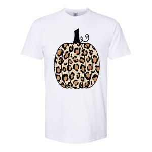 Pumpkin Leopard Print  Softstyle CVC T-Shirt