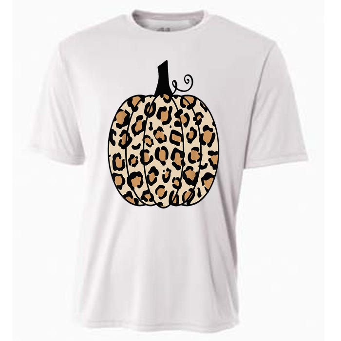 Pumpkin Leopard Print  Cooling Performance Crew T-Shirt