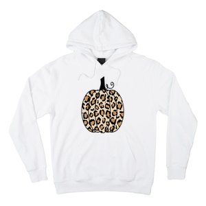 Pumpkin Leopard Print  Hoodie