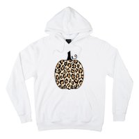 Pumpkin Leopard Print  Hoodie