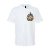 Pumpkin Leopard Print  Softstyle Adult Sport Polo