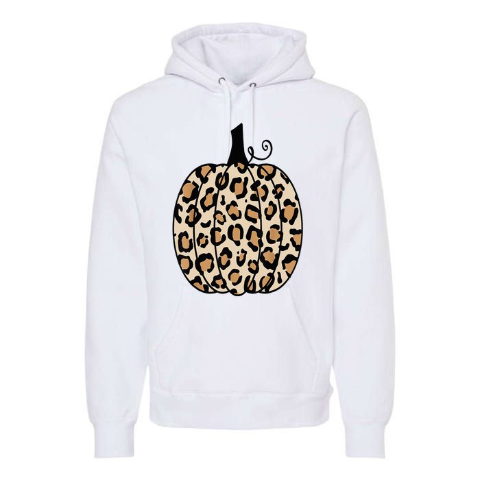 Pumpkin Leopard Print  Premium Hoodie