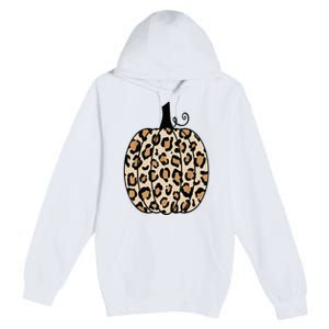 Pumpkin Leopard Print  Premium Pullover Hoodie