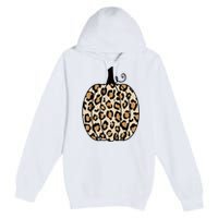 Pumpkin Leopard Print  Premium Pullover Hoodie