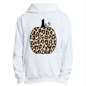 Pumpkin Leopard Print  Urban Pullover Hoodie