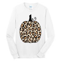 Pumpkin Leopard Print  Tall Long Sleeve T-Shirt