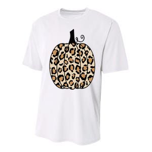 Pumpkin Leopard Print  Performance Sprint T-Shirt