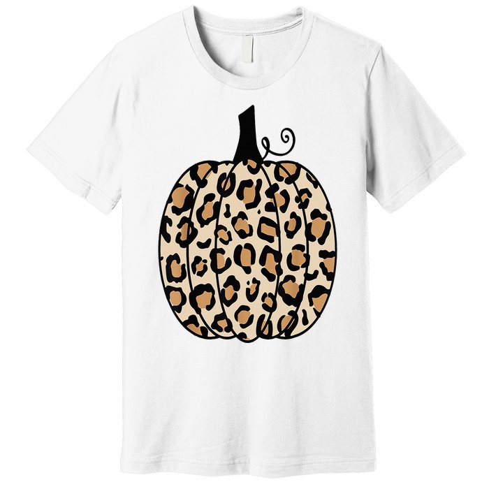 Pumpkin Leopard Print  Premium T-Shirt