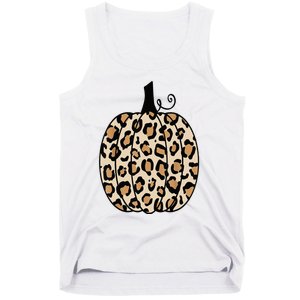 Pumpkin Leopard Print  Tank Top