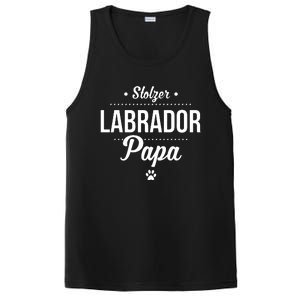 Proud Labrador Papa With Paw Retriever PosiCharge Competitor Tank