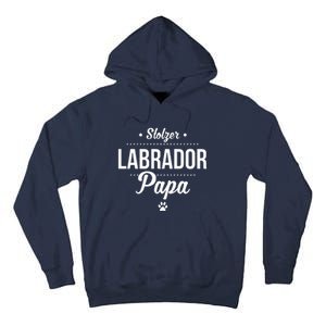 Proud Labrador Papa With Paw Retriever Tall Hoodie