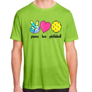 Peace Love Pickleball Retired Ladies Funny Pickleball Gift Adult ChromaSoft Performance T-Shirt