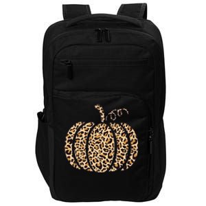 Pumpkin Leopard Print Cheetah Fall Graphic Thanksgiving Impact Tech Backpack