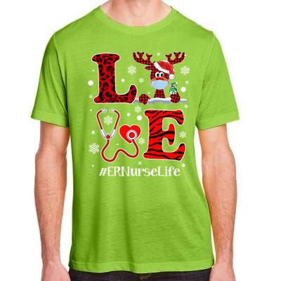 Ph Love Plaid Leopard Christmas Er Nurse Reindeer Great Gift Adult ChromaSoft Performance T-Shirt