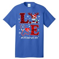 Ph Love Plaid Leopard Christmas Er Nurse Reindeer Great Gift Tall T-Shirt