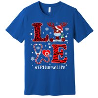 Ph Love Plaid Leopard Christmas Er Nurse Reindeer Great Gift Premium T-Shirt