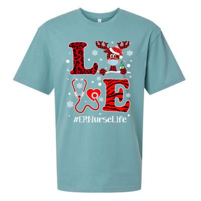 Ph Love Plaid Leopard Christmas Er Nurse Reindeer Great Gift Sueded Cloud Jersey T-Shirt