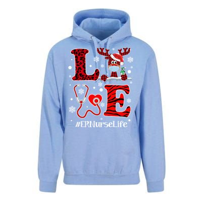 Ph Love Plaid Leopard Christmas Er Nurse Reindeer Great Gift Unisex Surf Hoodie