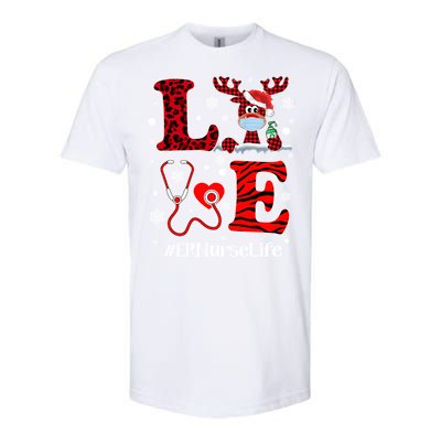 Ph Love Plaid Leopard Christmas Er Nurse Reindeer Great Gift Softstyle CVC T-Shirt