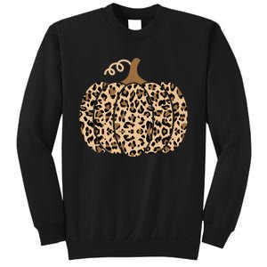 Pumpkin Leopard Print For Women N Fall Sweatshirt