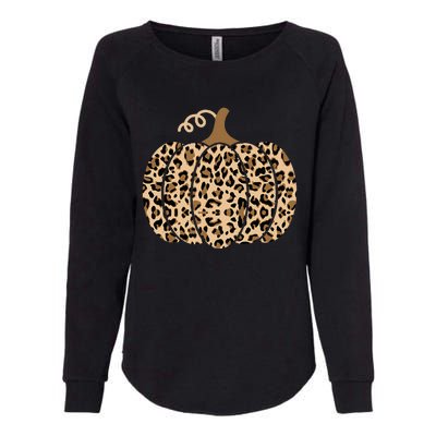 Pumpkin Leopard Print For Women N Fall Womens California Wash Sweatshirt