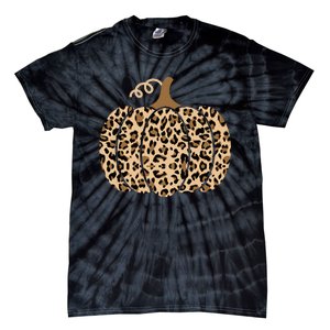 Pumpkin Leopard Print For Women N Fall Tie-Dye T-Shirt