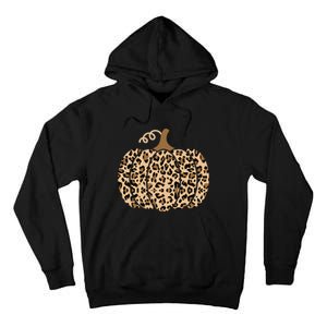 Pumpkin Leopard Print For Women N Fall Tall Hoodie