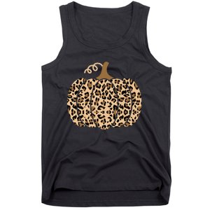 Pumpkin Leopard Print For Women N Fall Tank Top