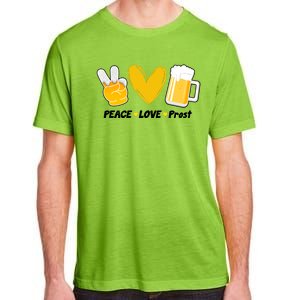 Peace Love Prost Beer Oktoberfest Adult ChromaSoft Performance T-Shirt