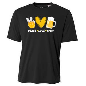 Peace Love Prost Beer Oktoberfest Cooling Performance Crew T-Shirt