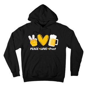 Peace Love Prost Beer Oktoberfest Hoodie