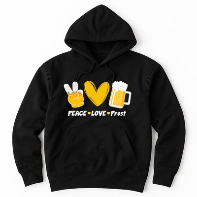 Peace Love Prost Beer Oktoberfest Hoodie