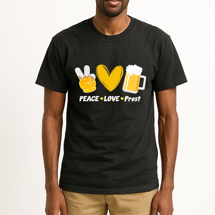 Peace Love Prost Beer Oktoberfest Tall T-Shirt