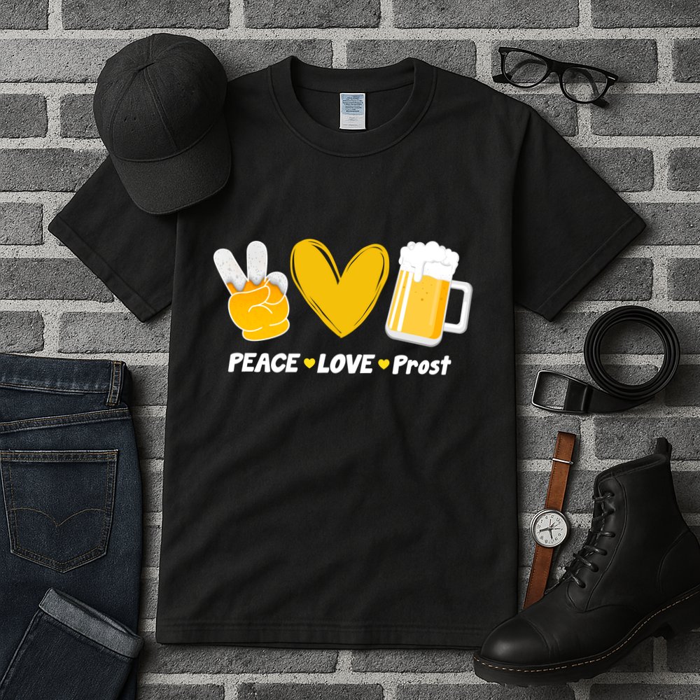 Peace Love Prost Beer Oktoberfest Tall T-Shirt