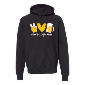 Peace Love Prost Beer Oktoberfest Premium Hoodie