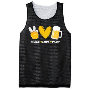 Peace Love Prost Beer Oktoberfest Mesh Reversible Basketball Jersey Tank