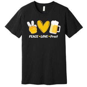 Peace Love Prost Beer Oktoberfest Premium T-Shirt