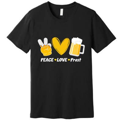 Peace Love Prost Beer Oktoberfest Premium T-Shirt