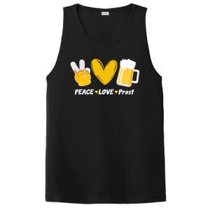 Peace Love Prost Beer Oktoberfest PosiCharge Competitor Tank