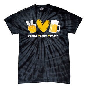 Peace Love Prost Beer Oktoberfest Tie-Dye T-Shirt