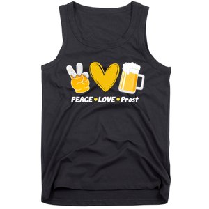 Peace Love Prost Beer Oktoberfest Tank Top