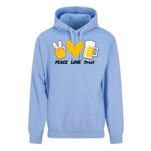 Peace Love Prost Beer Oktoberfest Unisex Surf Hoodie