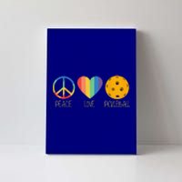 Peace Love Pickleball Funny Pickleball Paddle Player Canvas