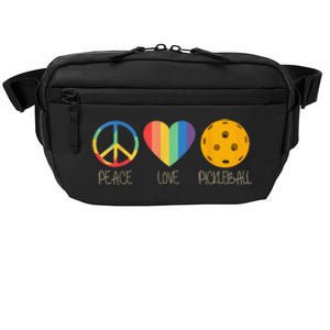 Peace Love Pickleball Funny Pickleball Paddle Player Crossbody Pack