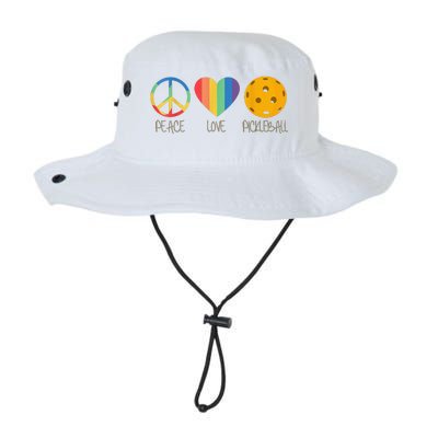 Peace Love Pickleball Funny Pickleball Paddle Player Legacy Cool Fit Booney Bucket Hat